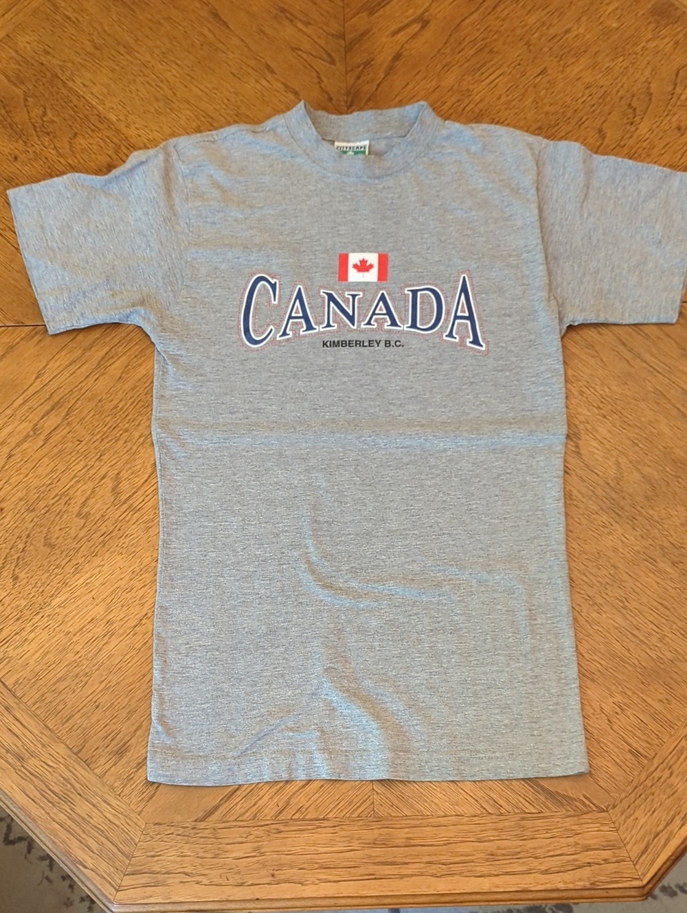 Canada Kimberley British Columbia Gray Graphic Tee Youth Large